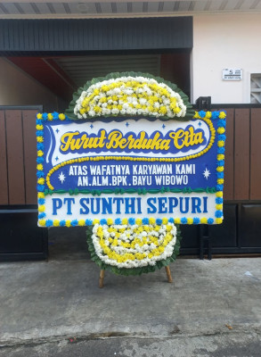 Papan Bunga Duka di Arjuna